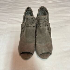 Fergalicious Taupe Cutout Heels